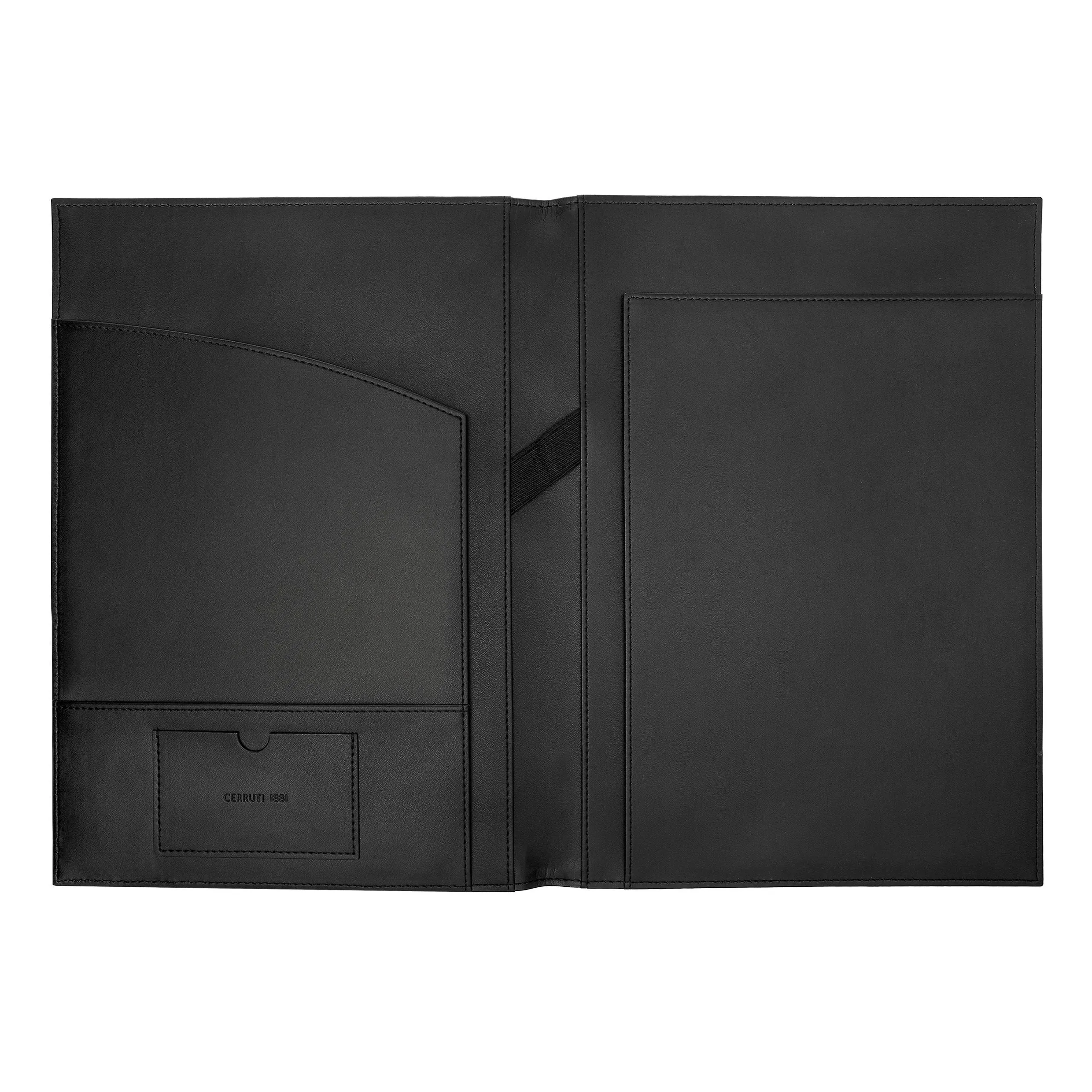 CERRUTI 1881 NDF406X - Folder A4 Delano Taupe & Black