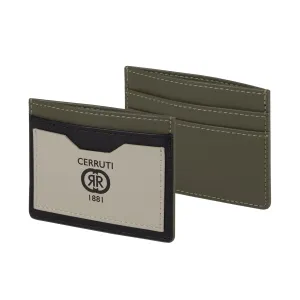 Cerruti 1881 NEC327X-Card holder Brick Beige Khaki Black
