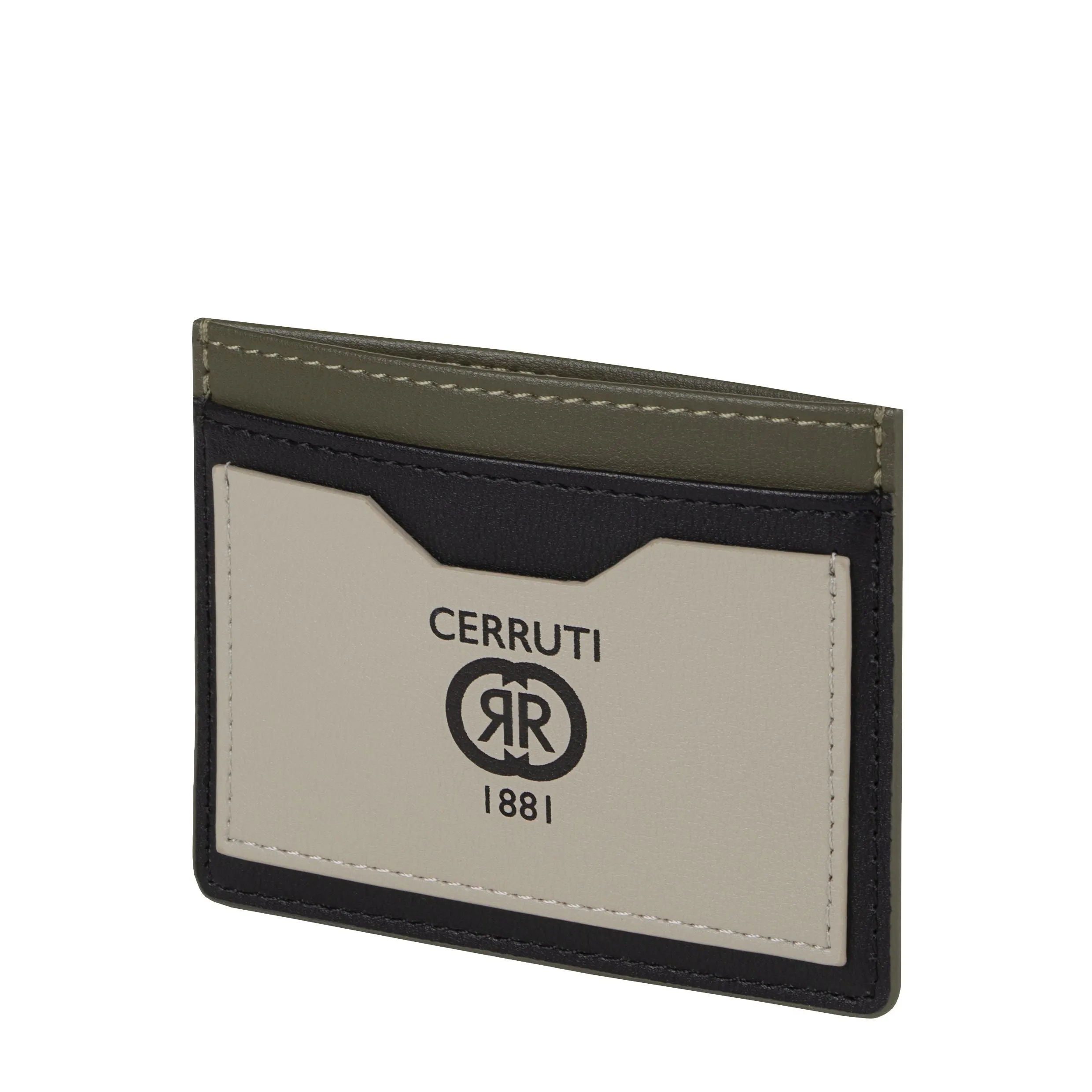 Cerruti 1881 NEC327X-Card holder Brick Beige Khaki Black
