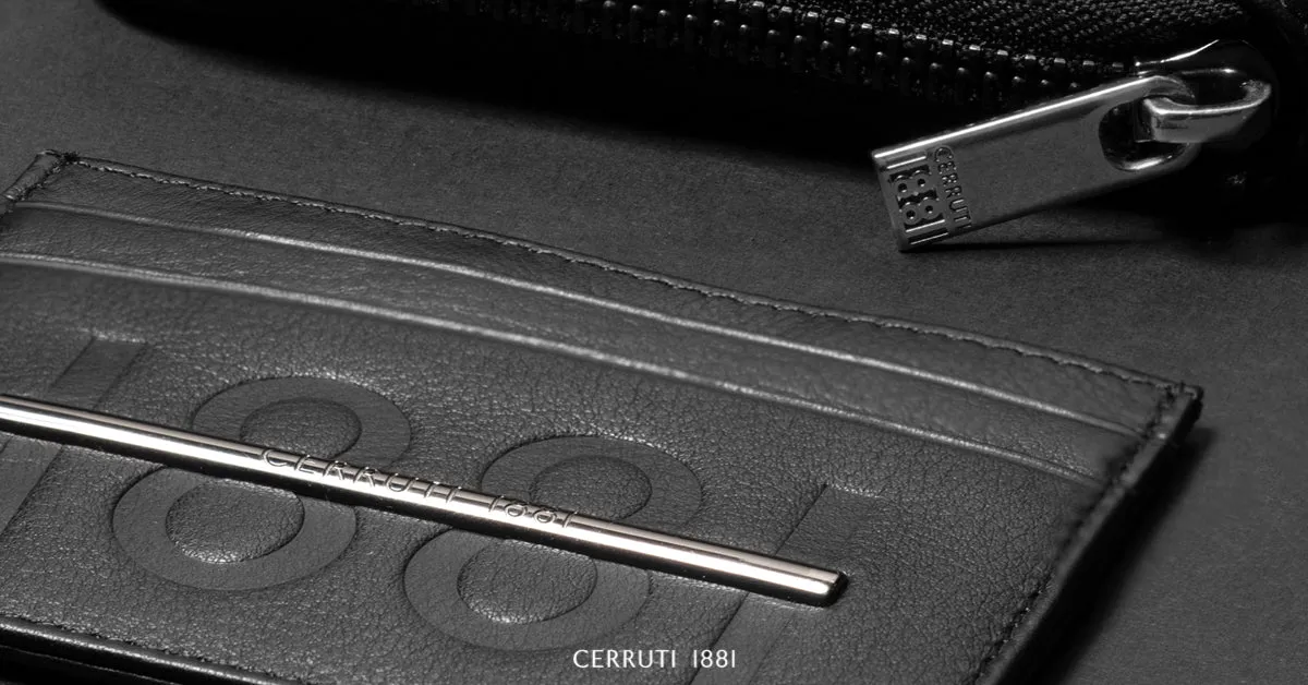 CERRUTI 1881 NLC013A-Card holder Horton Black
