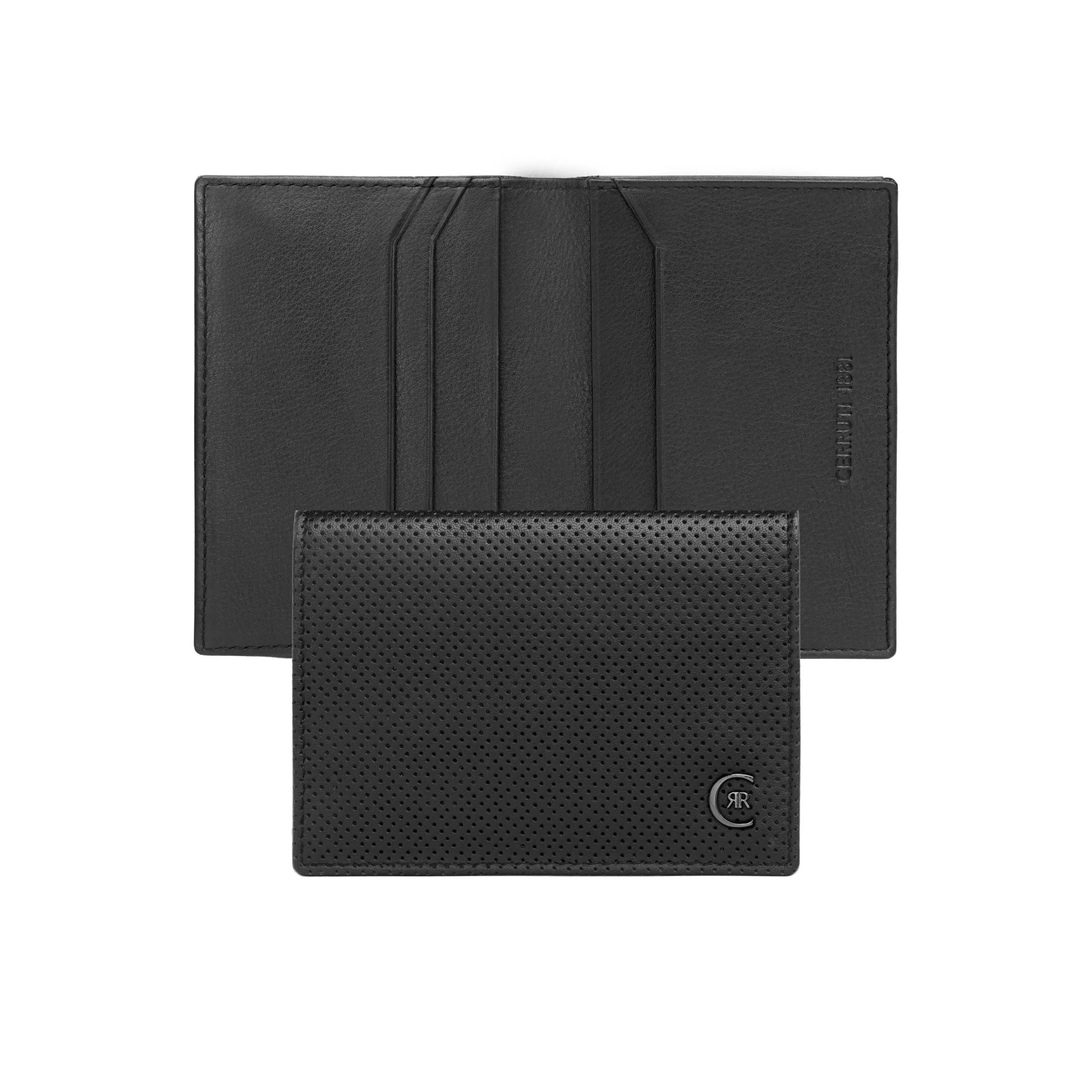CERRUTI 1881 NLF513A - Card holder with flap Islington Black