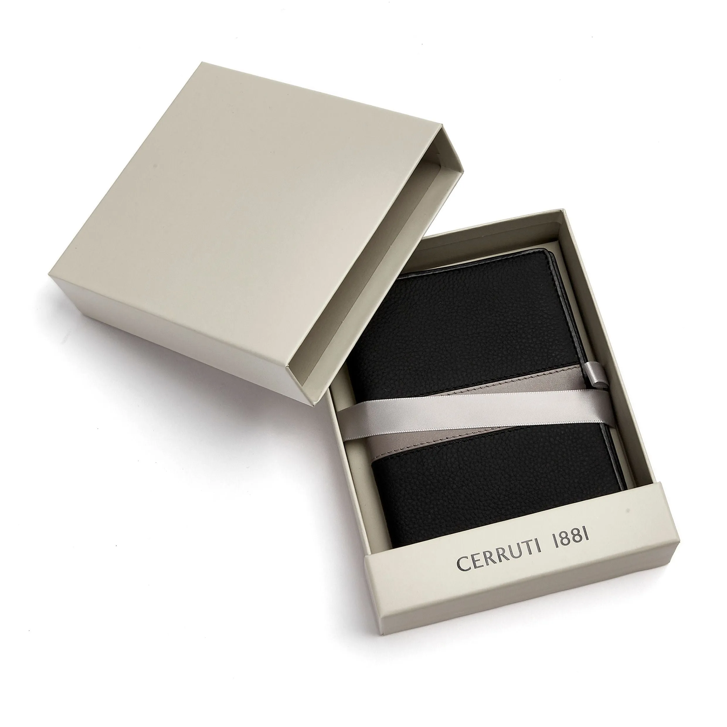 CERRUTI 1881 NLP406X - Passport holder Delano Taupe & Black