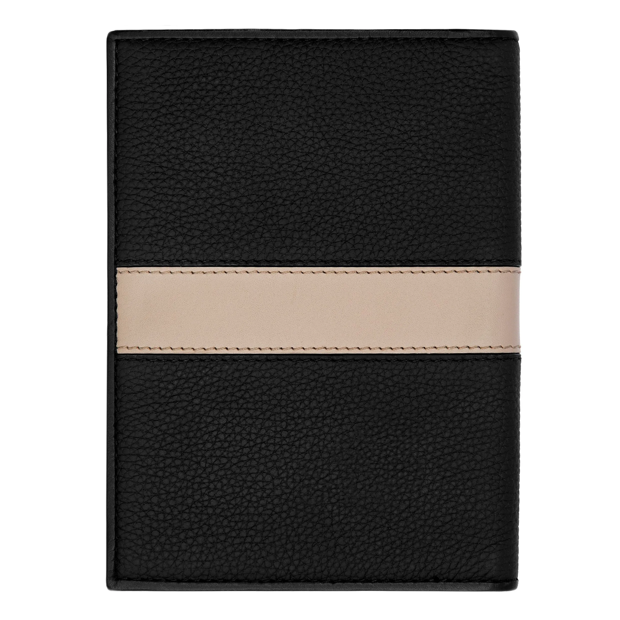 CERRUTI 1881 NLP406X - Passport holder Delano Taupe & Black