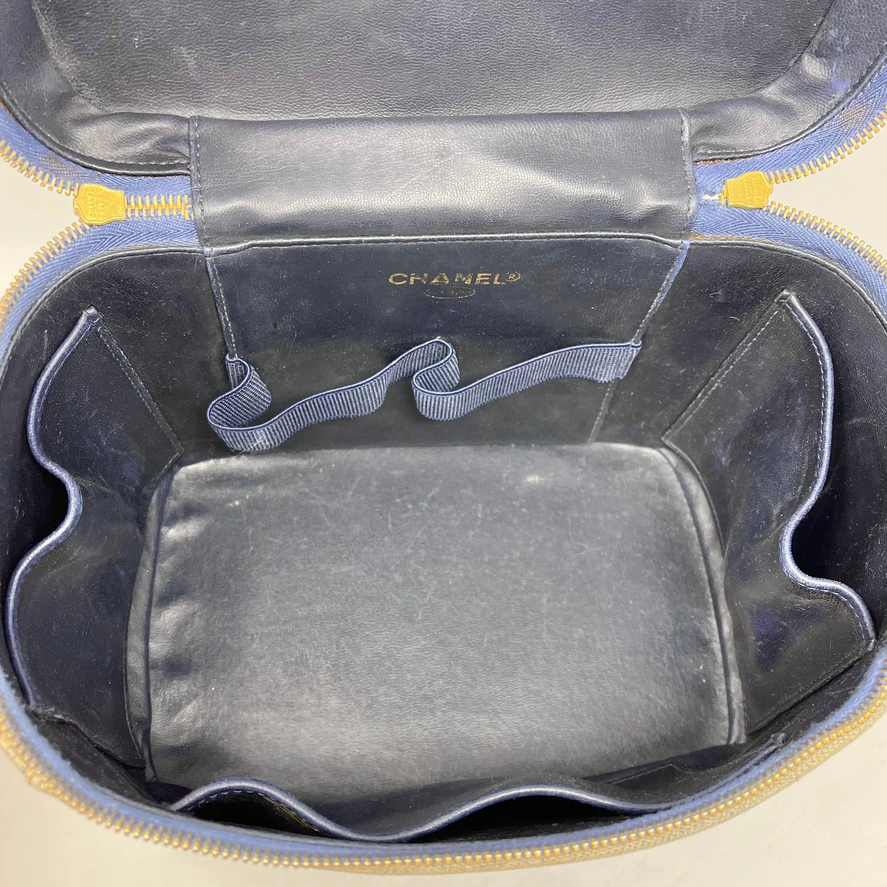 Chanel Vintage Denim CC Vanity Case