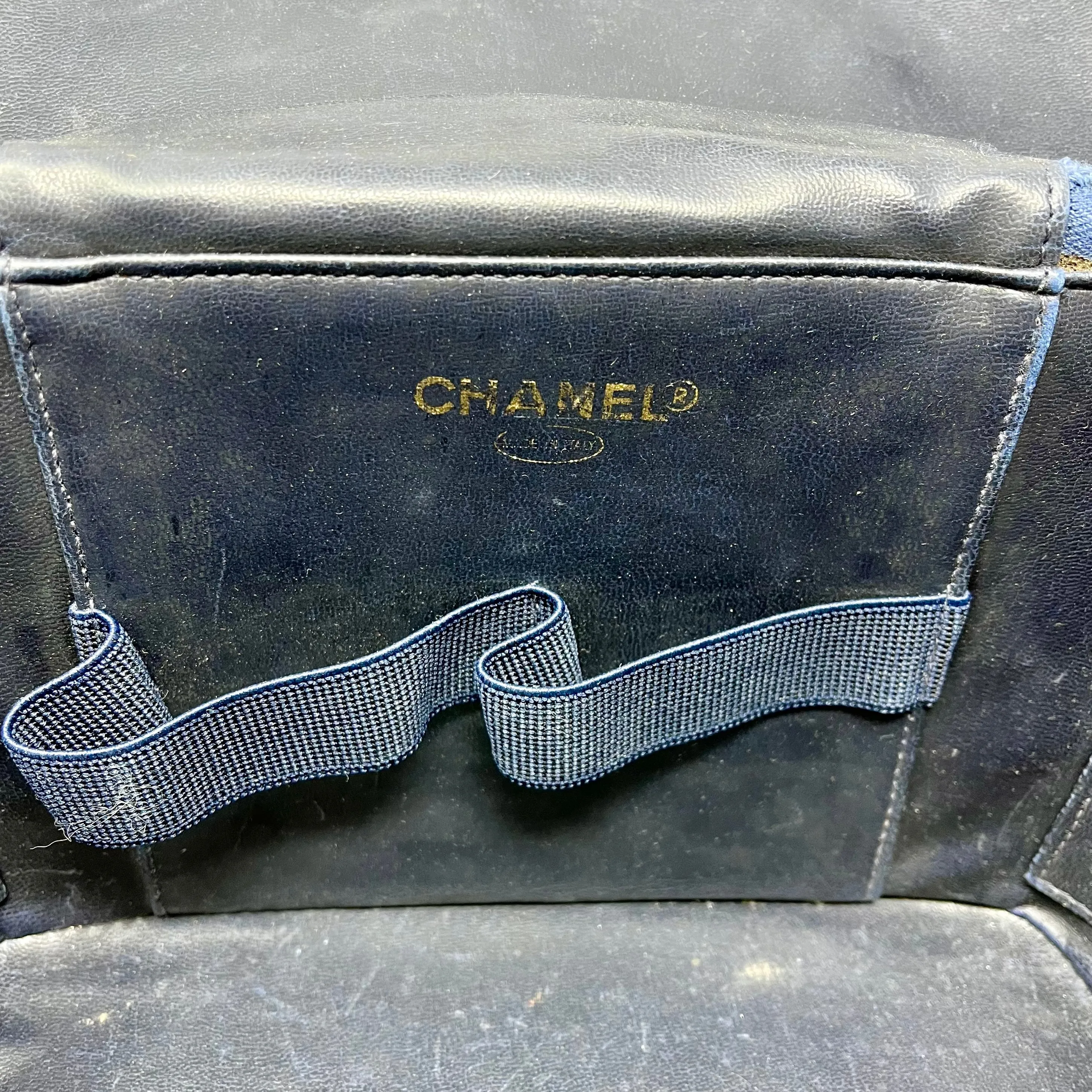 Chanel Vintage Denim CC Vanity Case