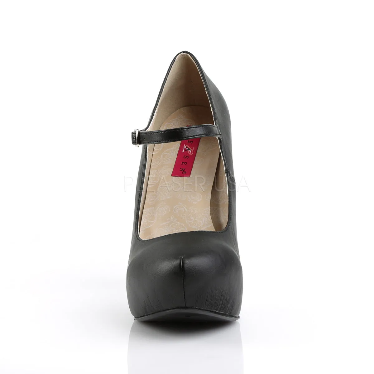 CHLOE-02  Black Faux Leather