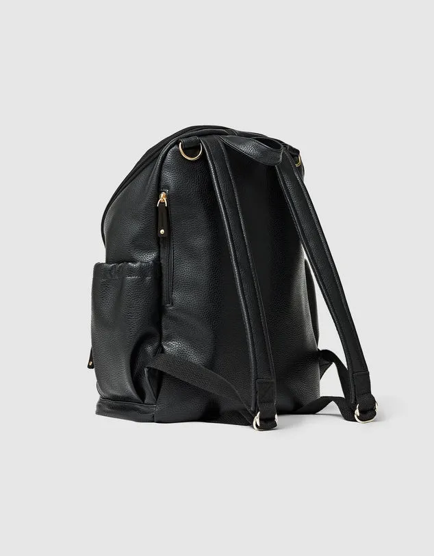 Chloe Backpack / Nappy Bag Black Pebble