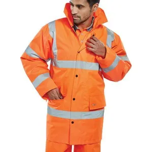 Class 3 Orange Contractors Hi Viz Jacket