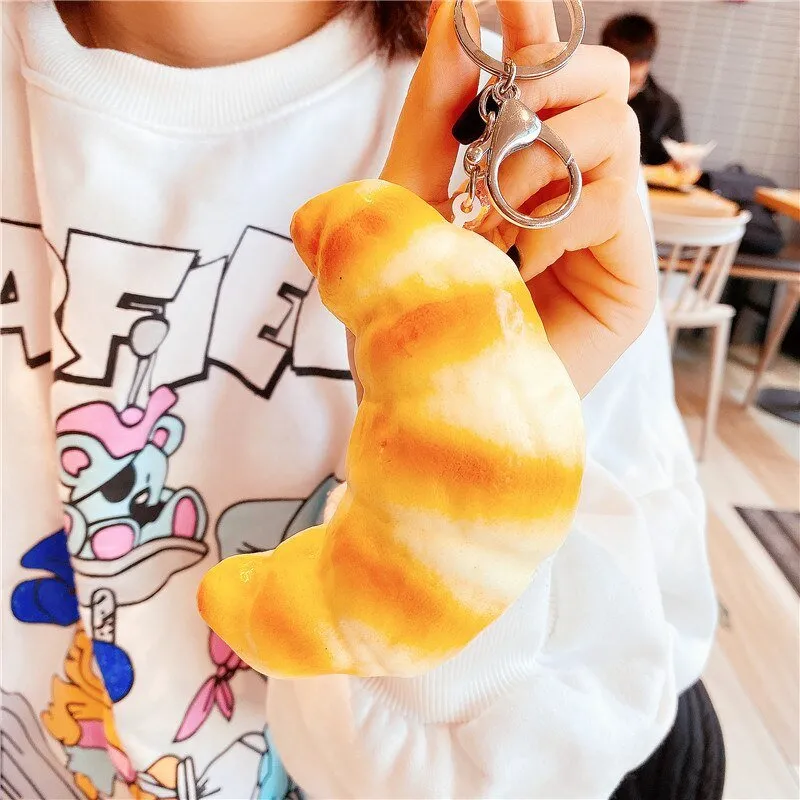 Coconut Butter Bread Silicone Keychain