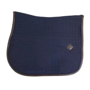 Colour Edition Leather Jump Saddle Pad - Navy