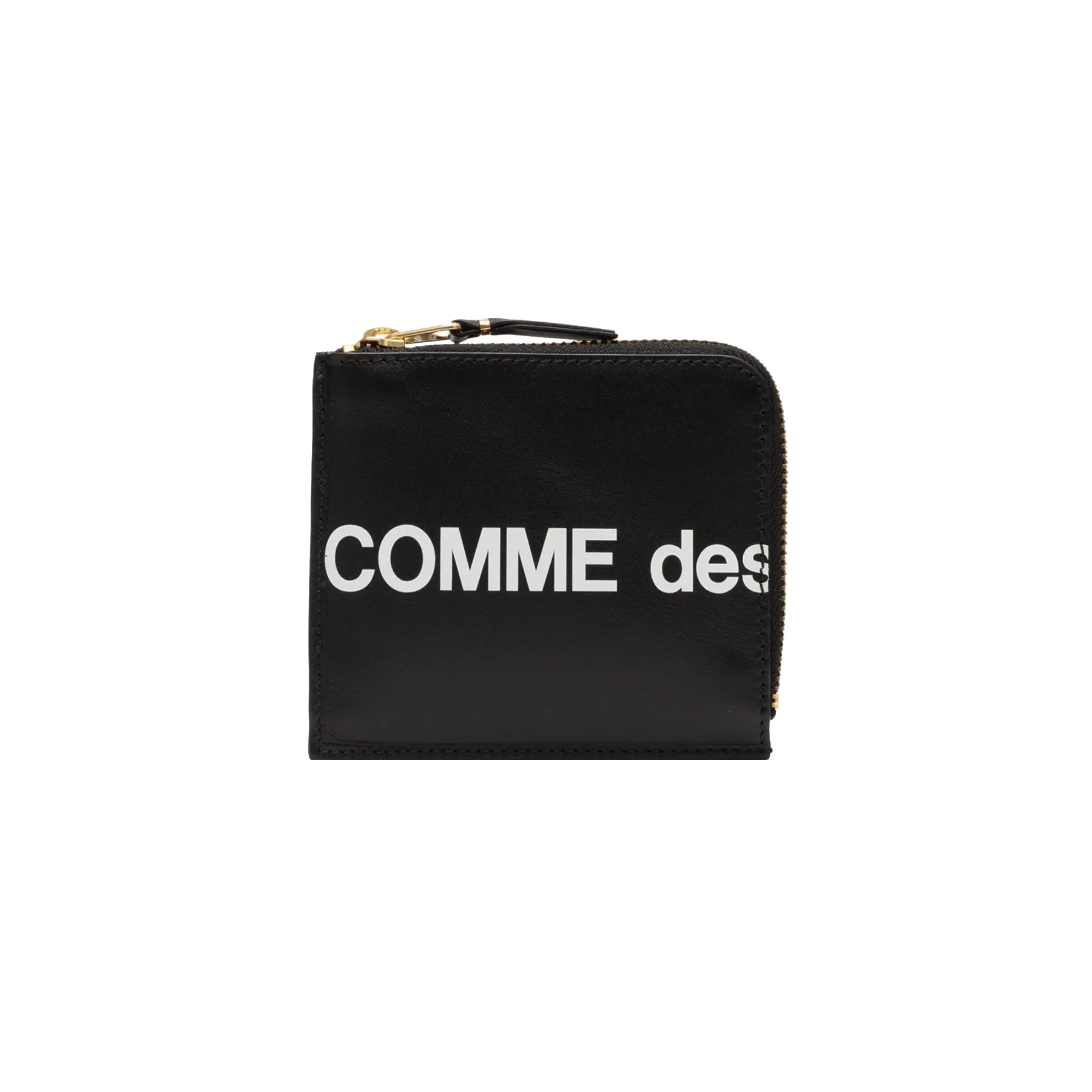 Comme des Garçons Huge Logo Half Zip Small Wallet (Black)