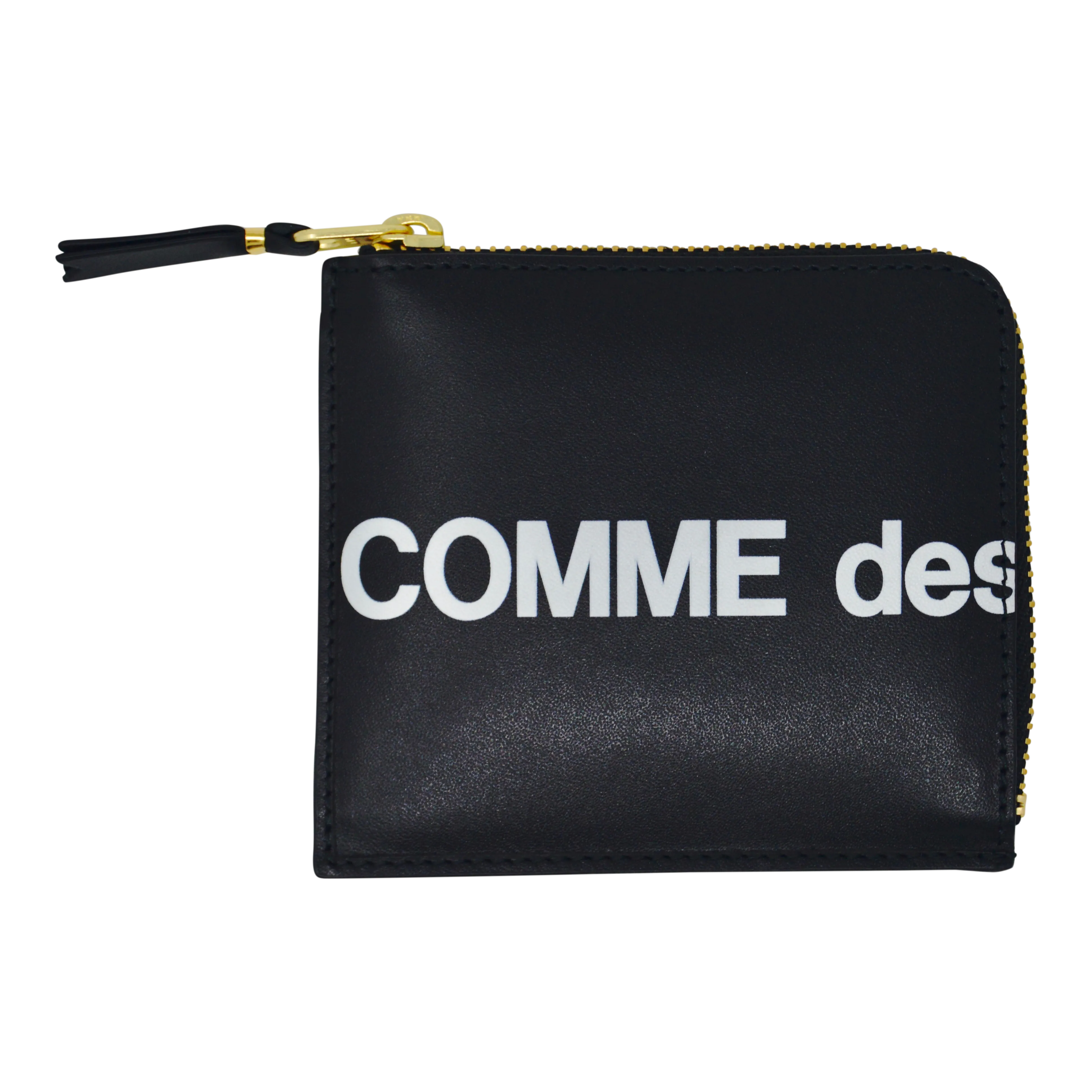 Comme des Garçons Huge Logo Half Zip Small Wallet (Black)