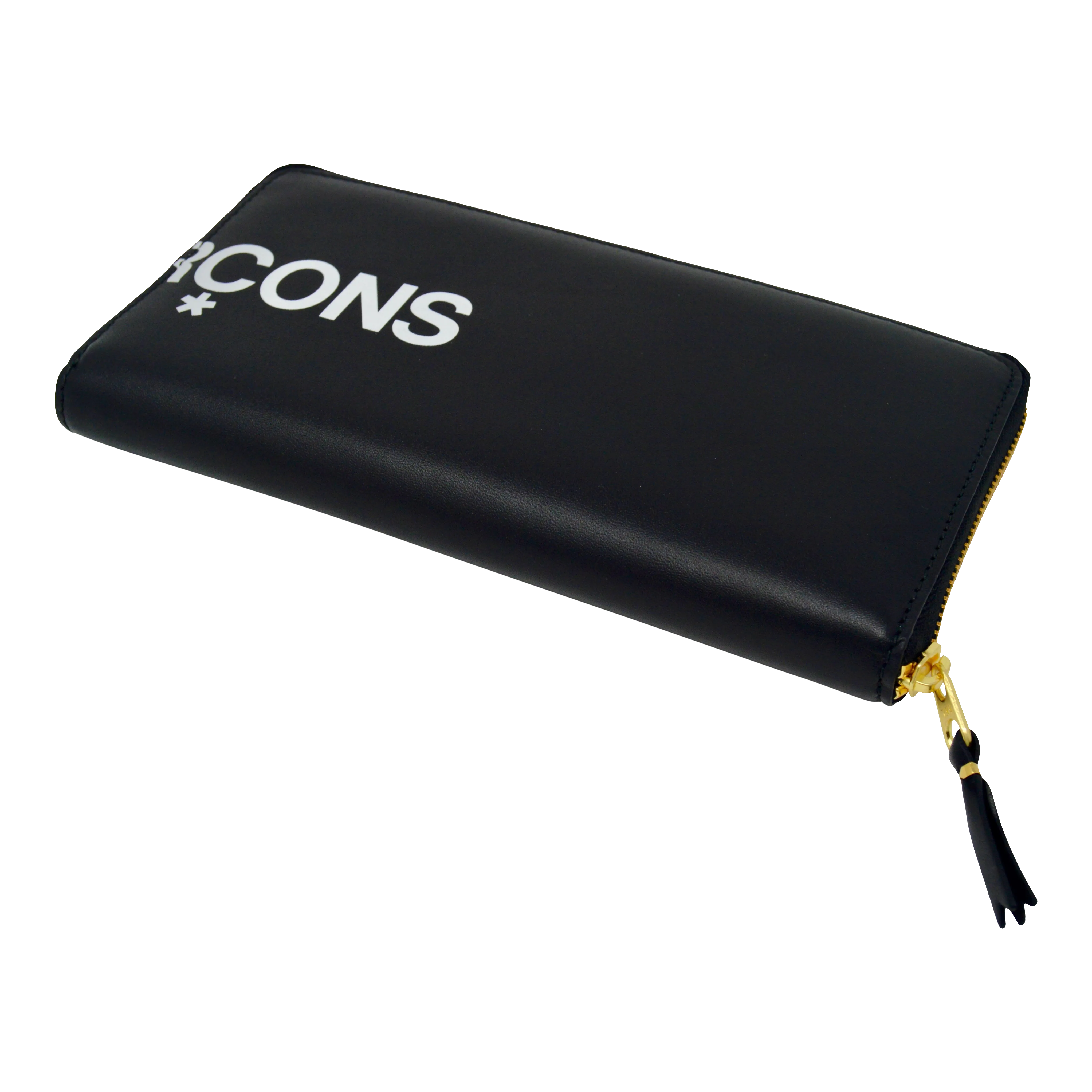 Comme des Garçons Huge Logo Zip Around Travel Wallet (Black)
