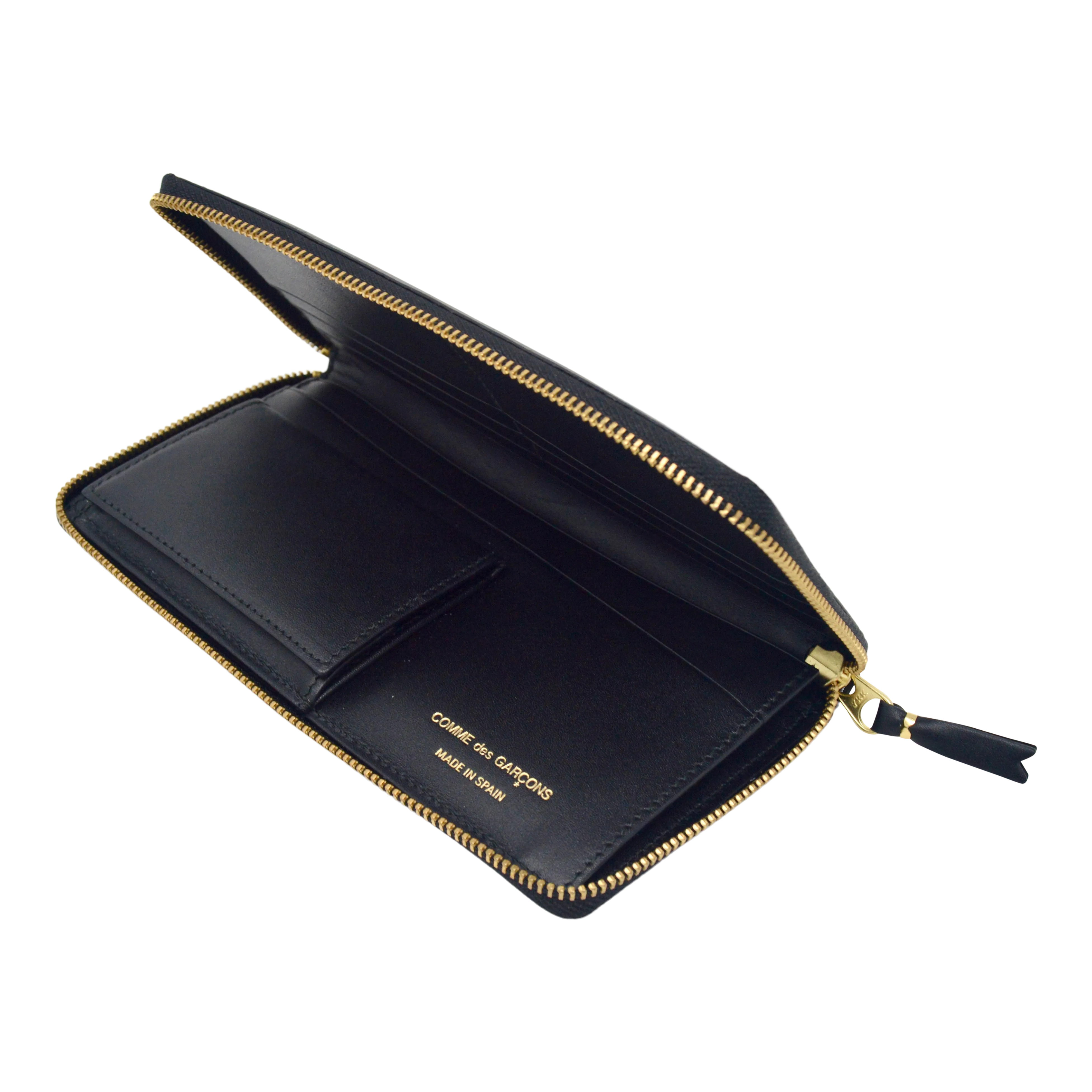 Comme des Garçons Huge Logo Zip Around Travel Wallet (Black)