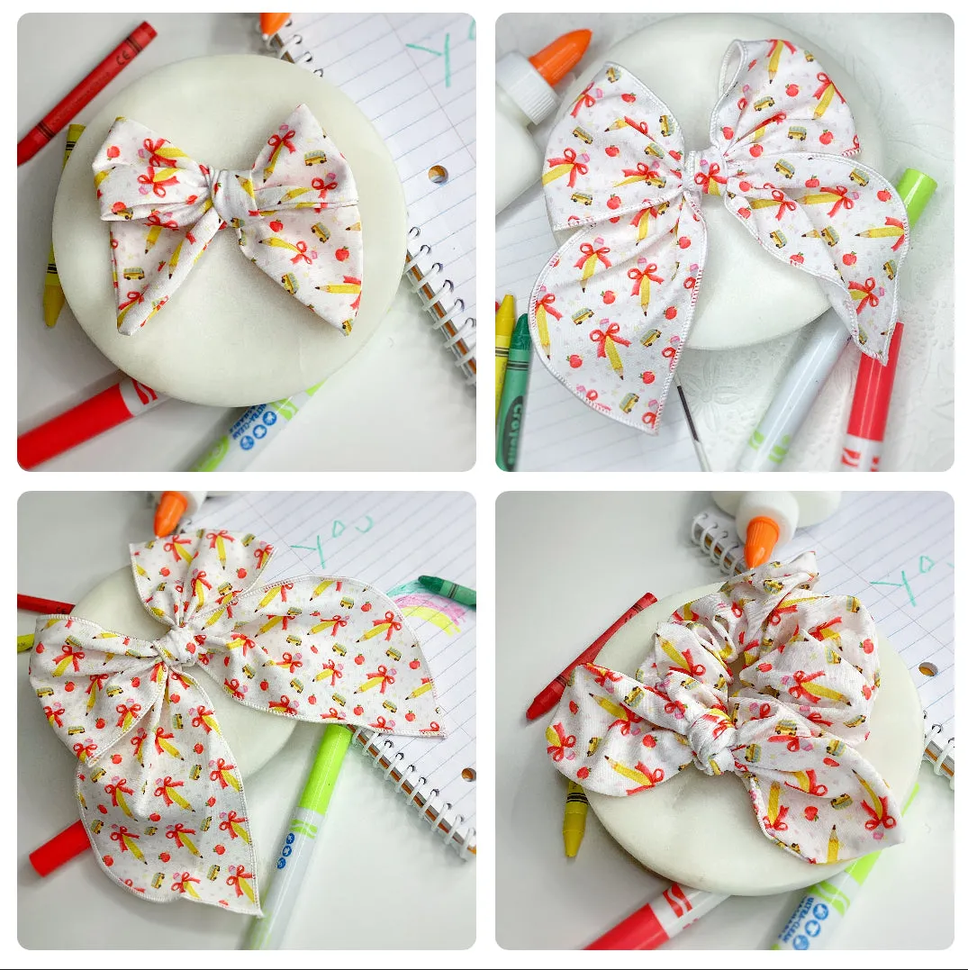 Coquette School Bow Strip and Scrunchie Collection