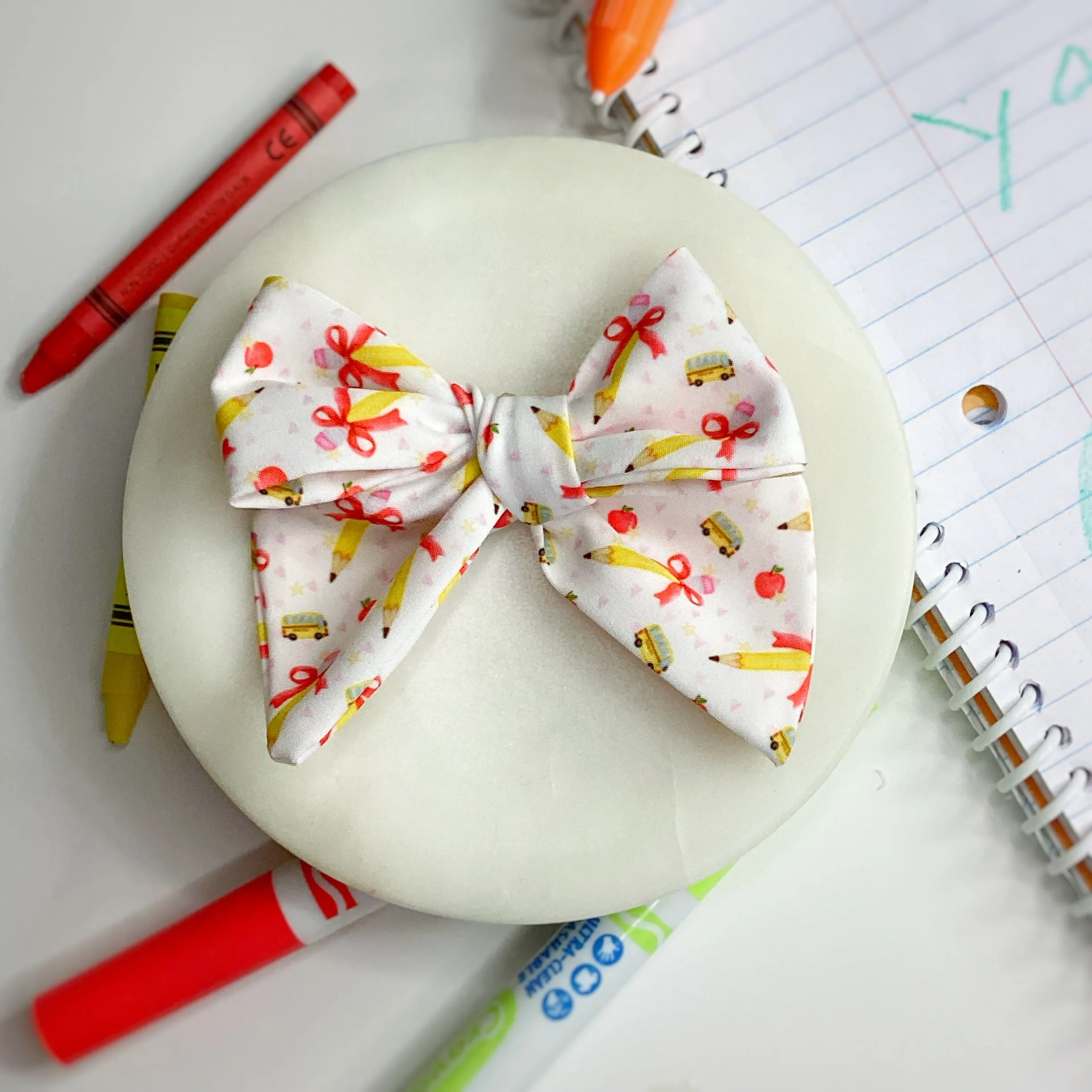 Coquette School Bow Strip and Scrunchie Collection