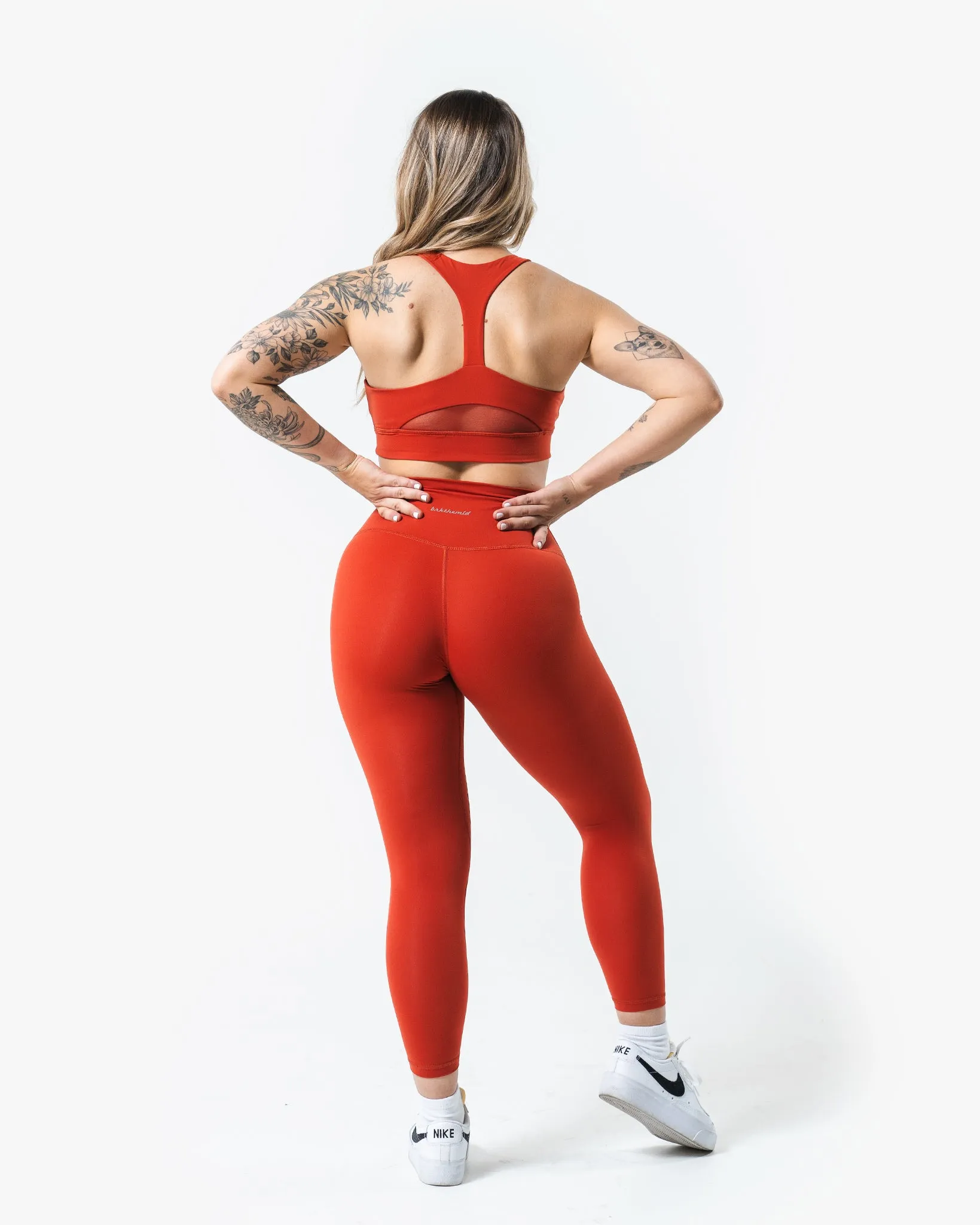 Core Script Bra - Stone Red