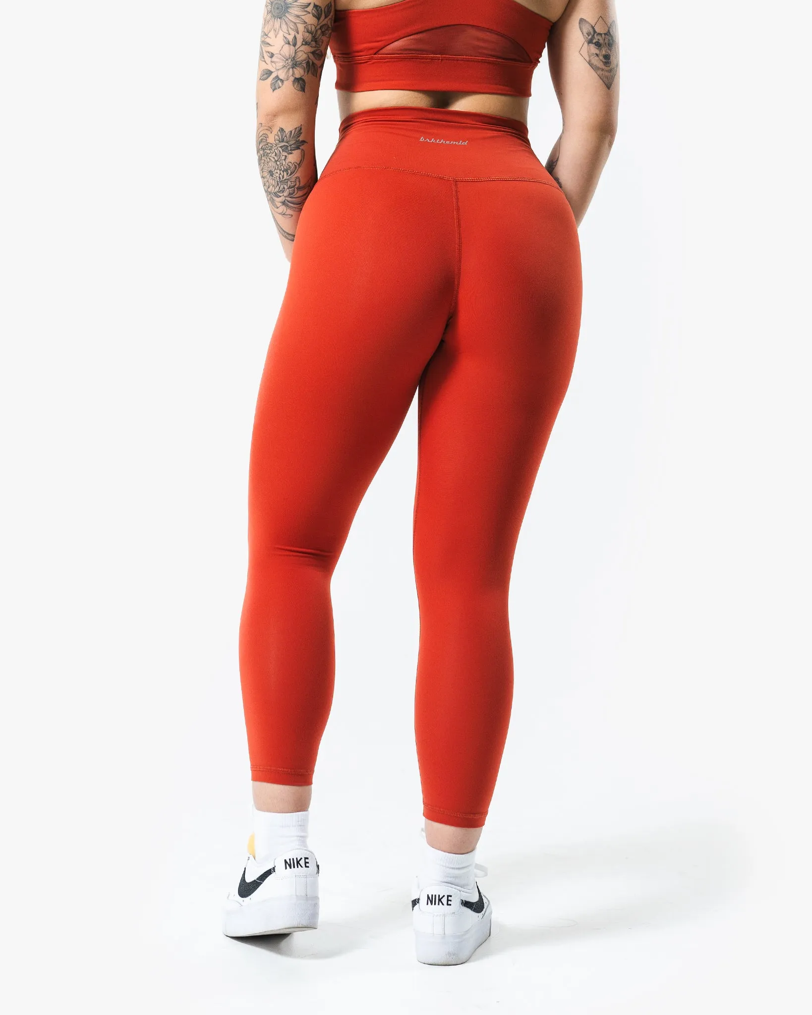 Core Script Legging - Stone Red