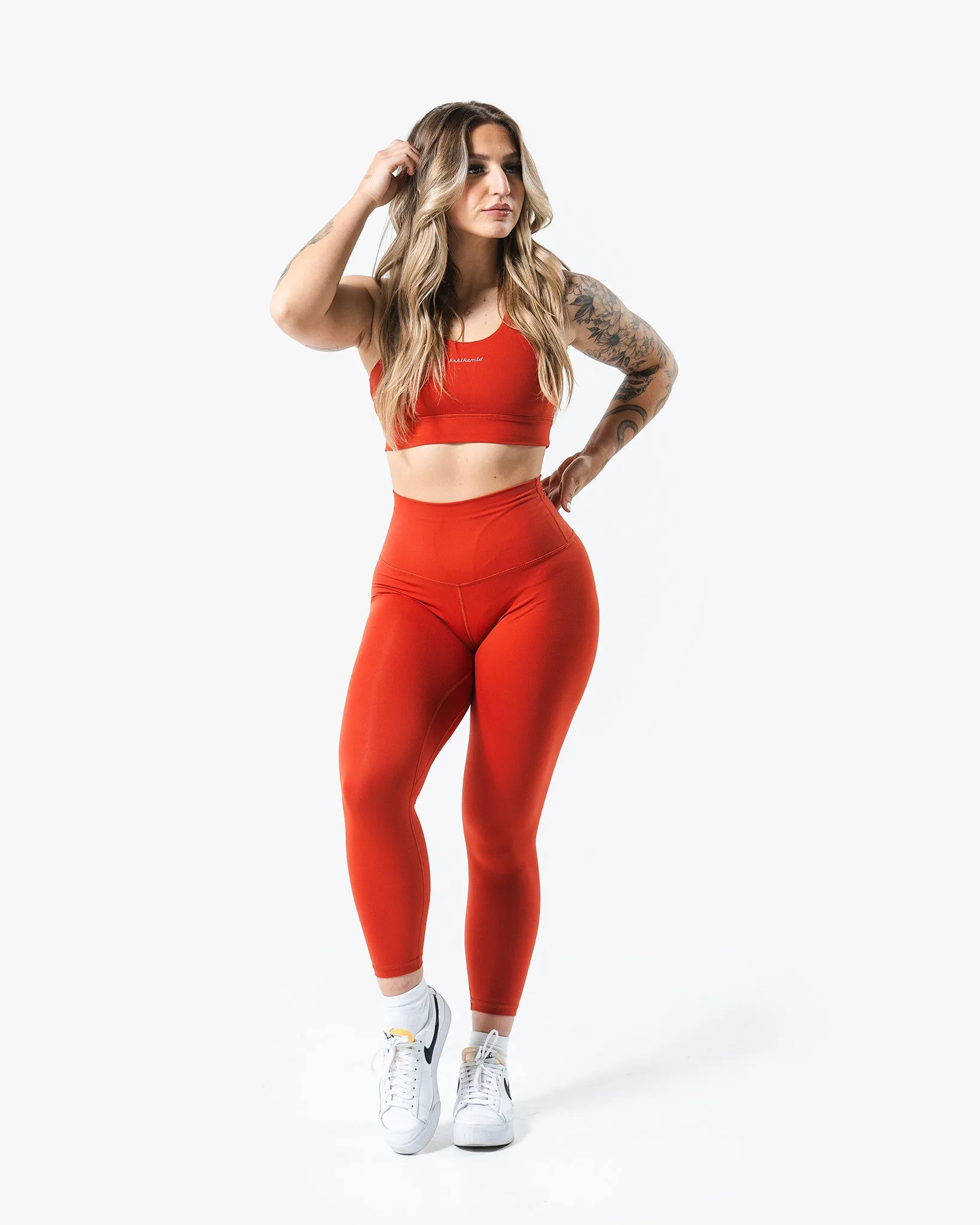Core Script Legging - Stone Red