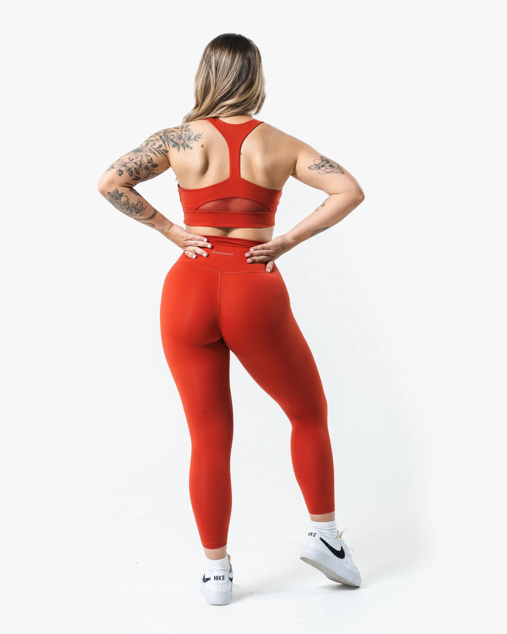Core Script Legging - Stone Red