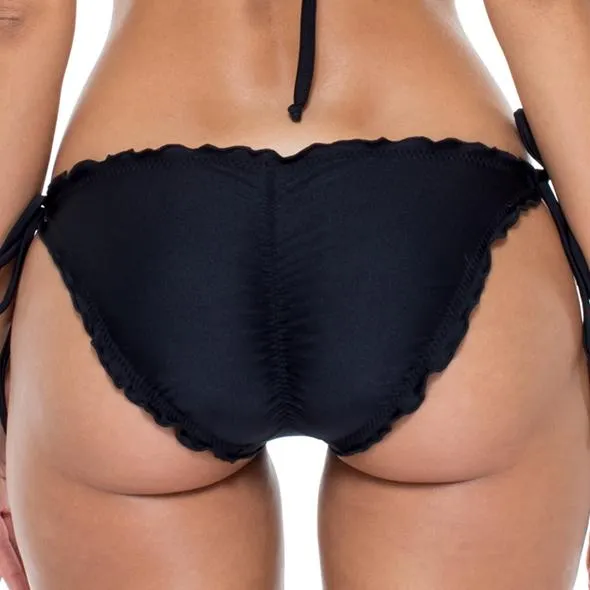 COSITA BUENA - Wavey Ruched Back Full Tie Side Bottom-WAC