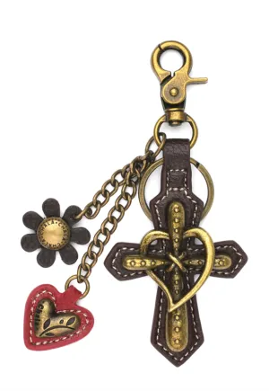 Cross - Metal Chala Keychain