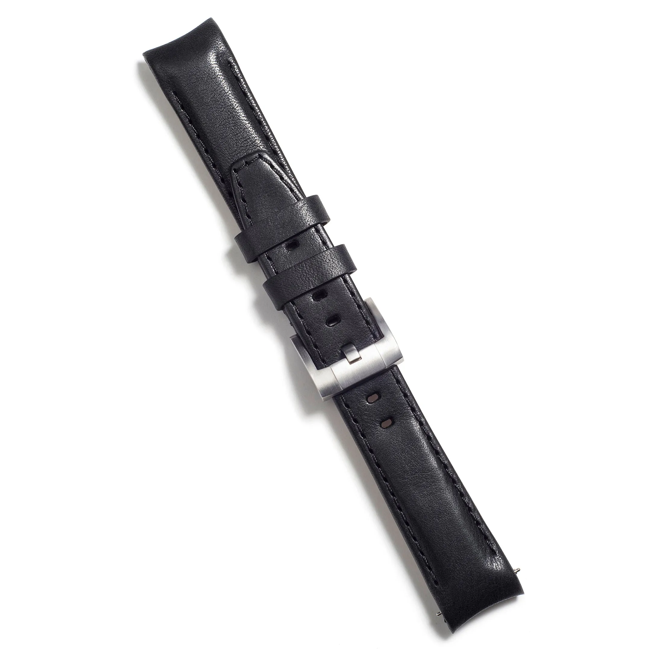 Curved End Leather Strap for Rolex Ceramic Daytona with Tang Buckle
