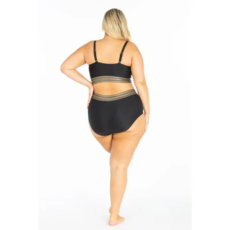 CURVY BEE HIGH WAIST SWIMSUIT