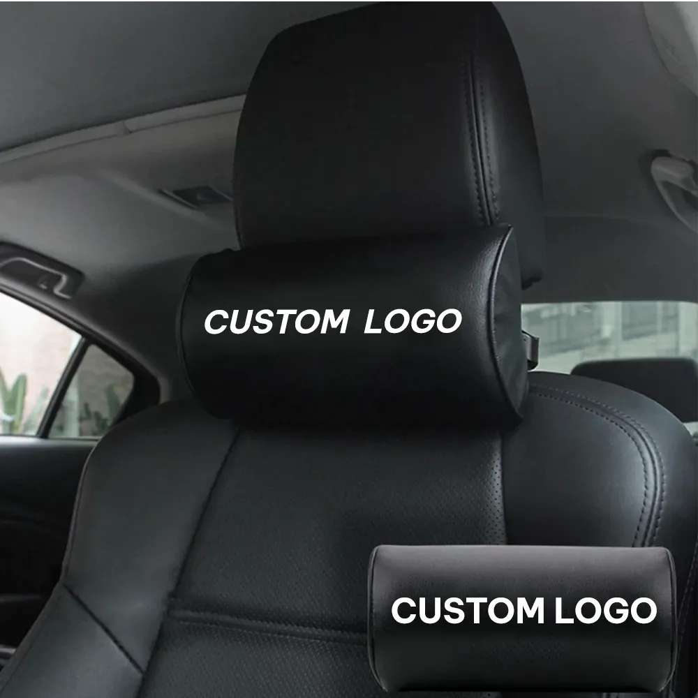 Custom Logo Neck Pillow, Fit with Cars, Car Seat Headrest Neck Rest Cushion for Driving Seat Auto Head Rest Neck Support