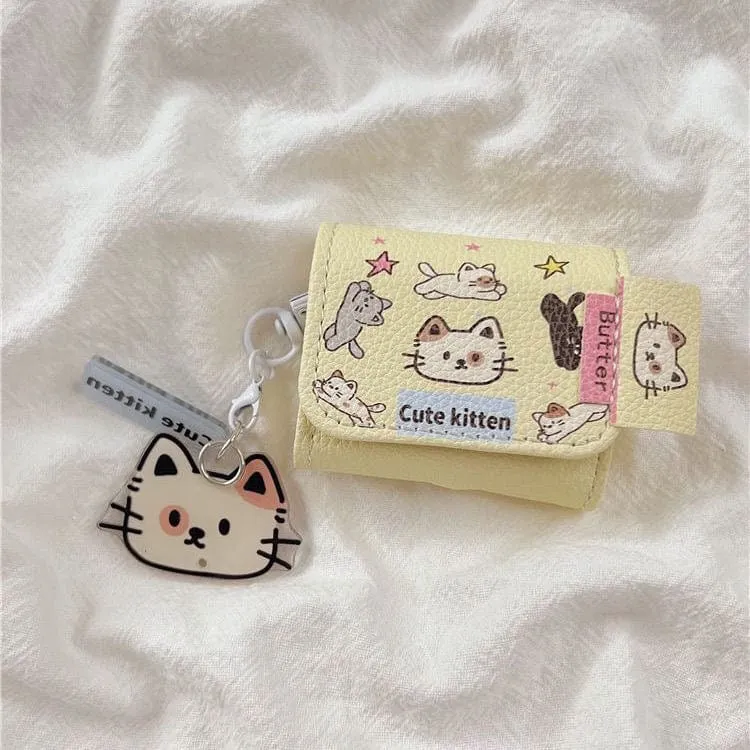 Cute Kitten Sanrio Hello Kitty AirPods Earphone Leather Case