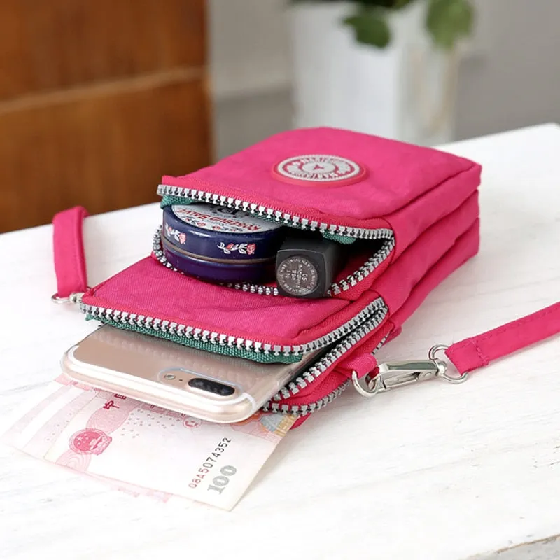 Cute Shoulder Phone Pouch with Lanyard