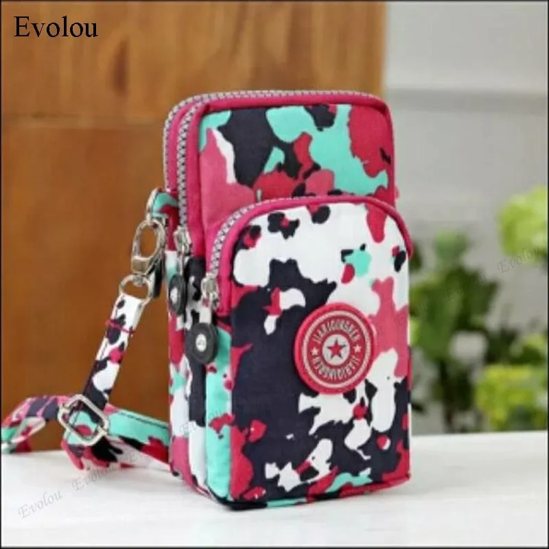 Cute Shoulder Phone Pouch with Lanyard
