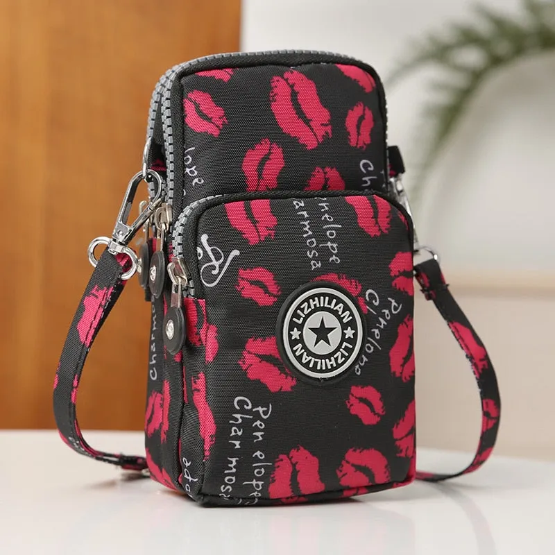 Cute Shoulder Phone Pouch with Lanyard
