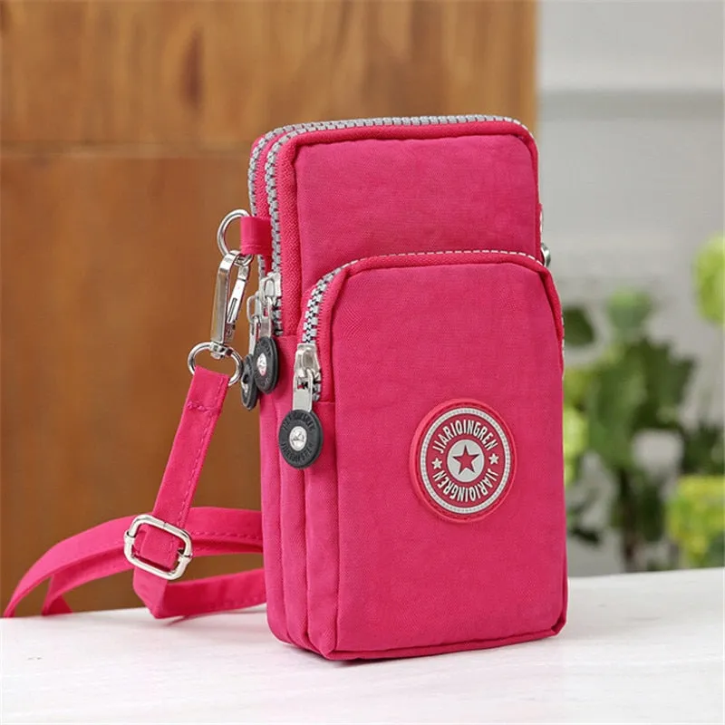 Cute Shoulder Phone Pouch with Lanyard