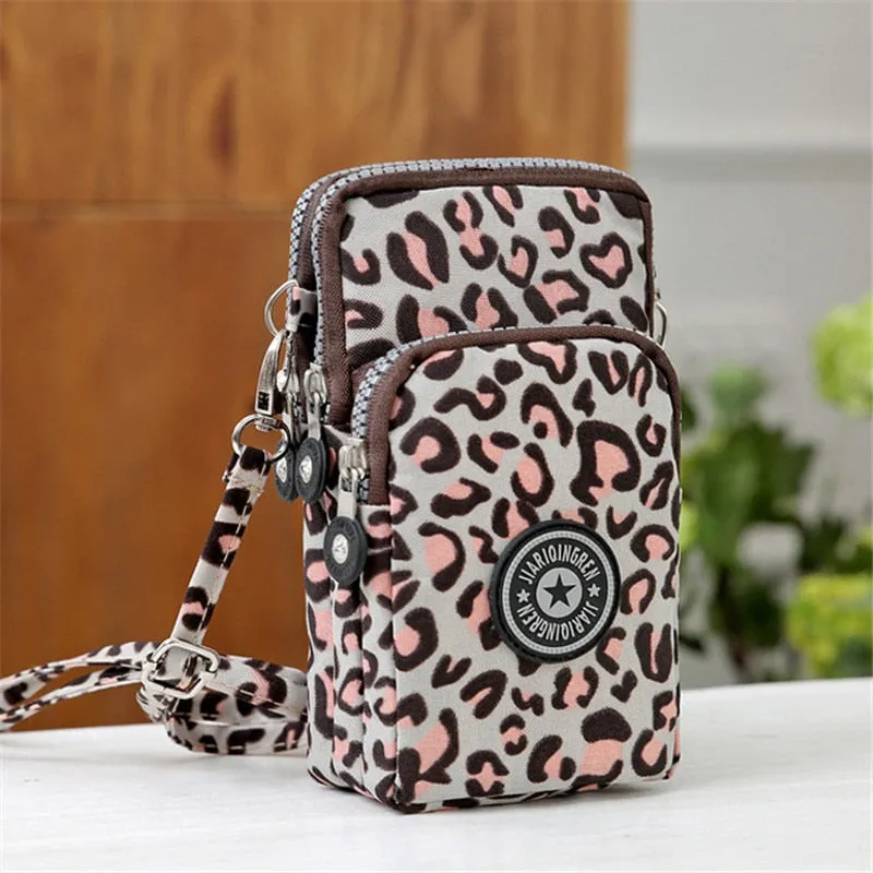 Cute Shoulder Phone Pouch with Lanyard