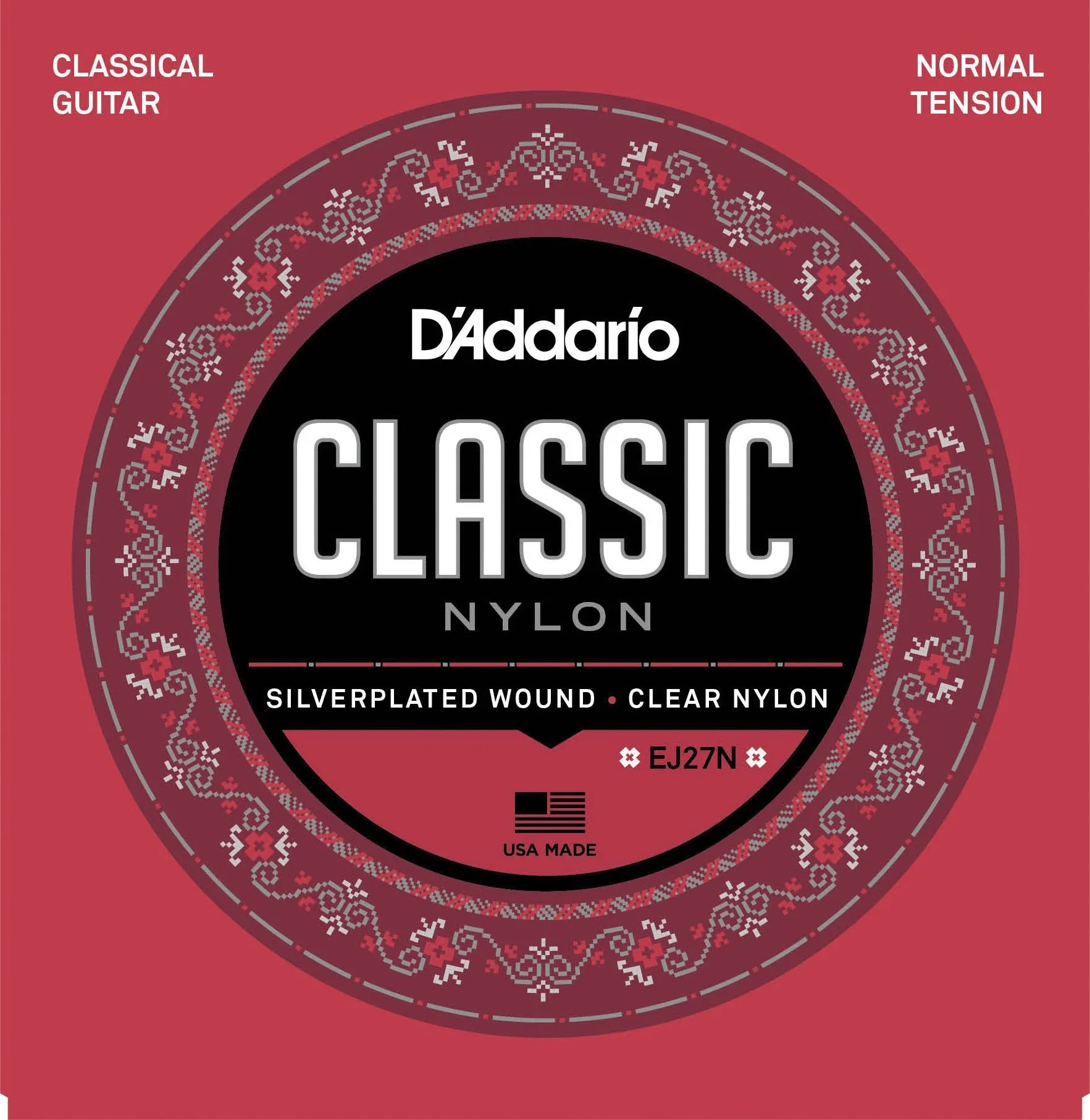D'Addario EJ27N Nylon Classical Guitar Strings - Normal Tension