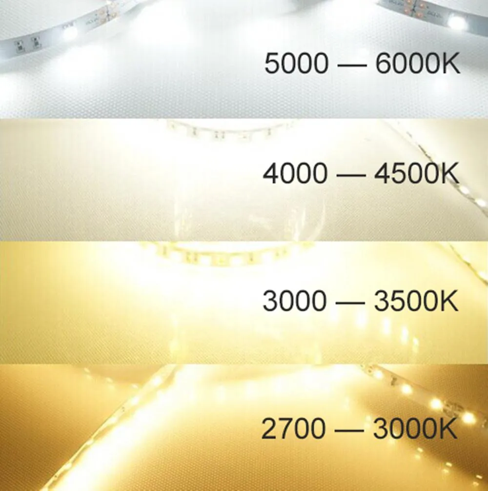 DC 12V Dimmable SMD5050-300 Flexible LED Strips 60 LEDs Per Meter 10mm Width 900lm Per Meter