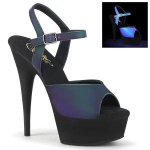 DELIGHT-609REFL  Green Multi Reflective/Black Matte