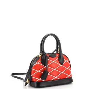Designer Alma Handbag Malletage Leather BB