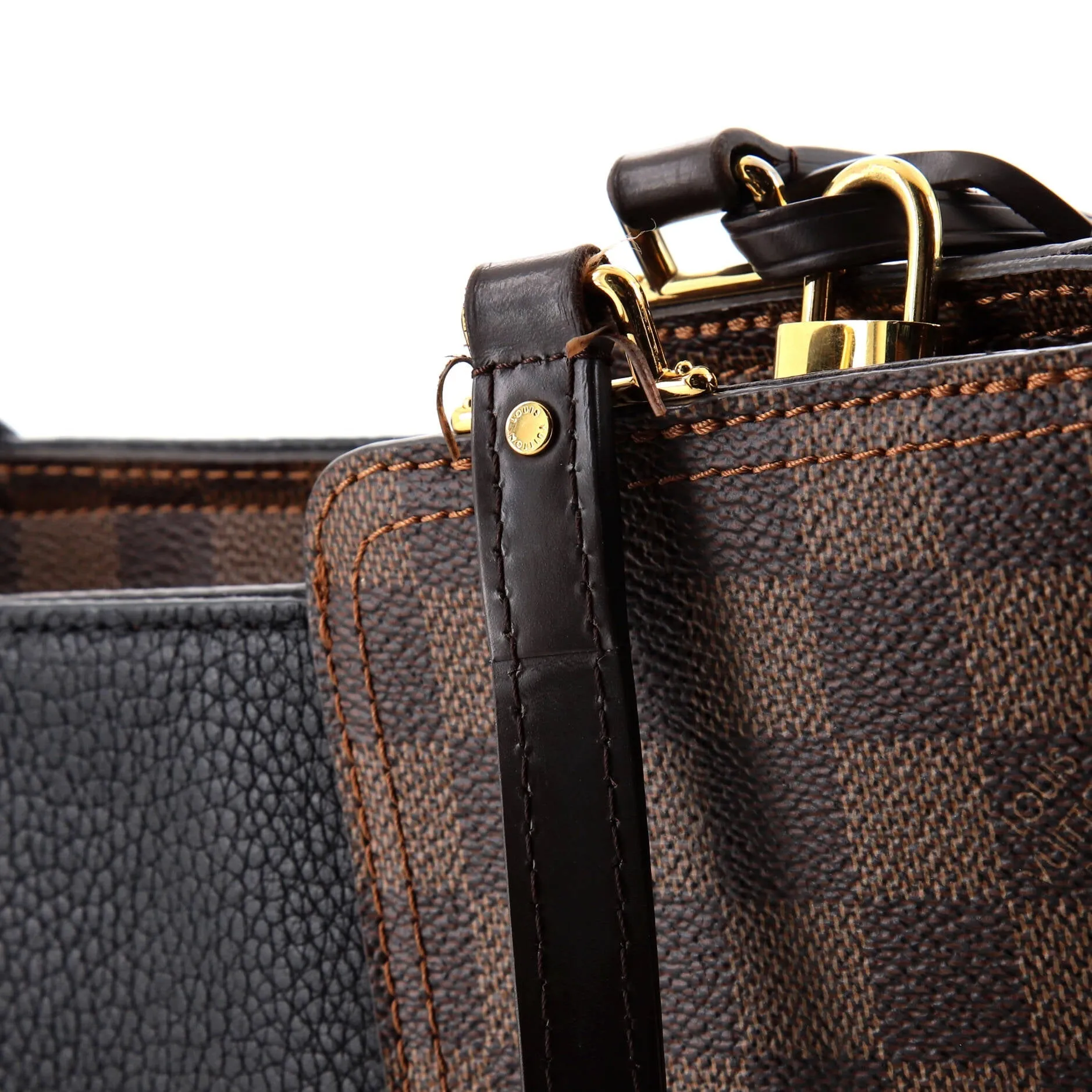 Designer Jersey Handbag Damier with Leather