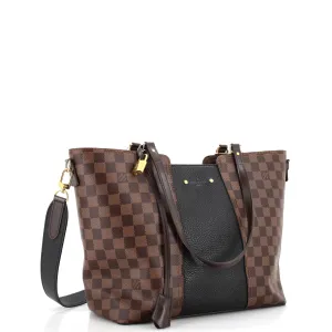 Designer Jersey Handbag Damier with Leather