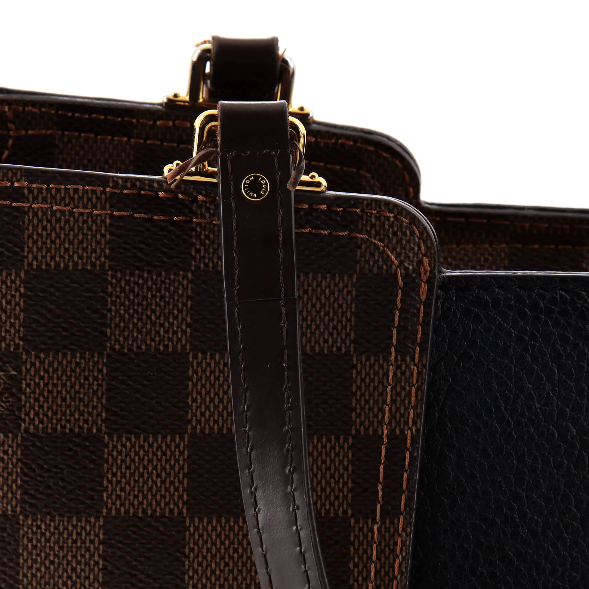 Designer Jersey Handbag Damier with Leather