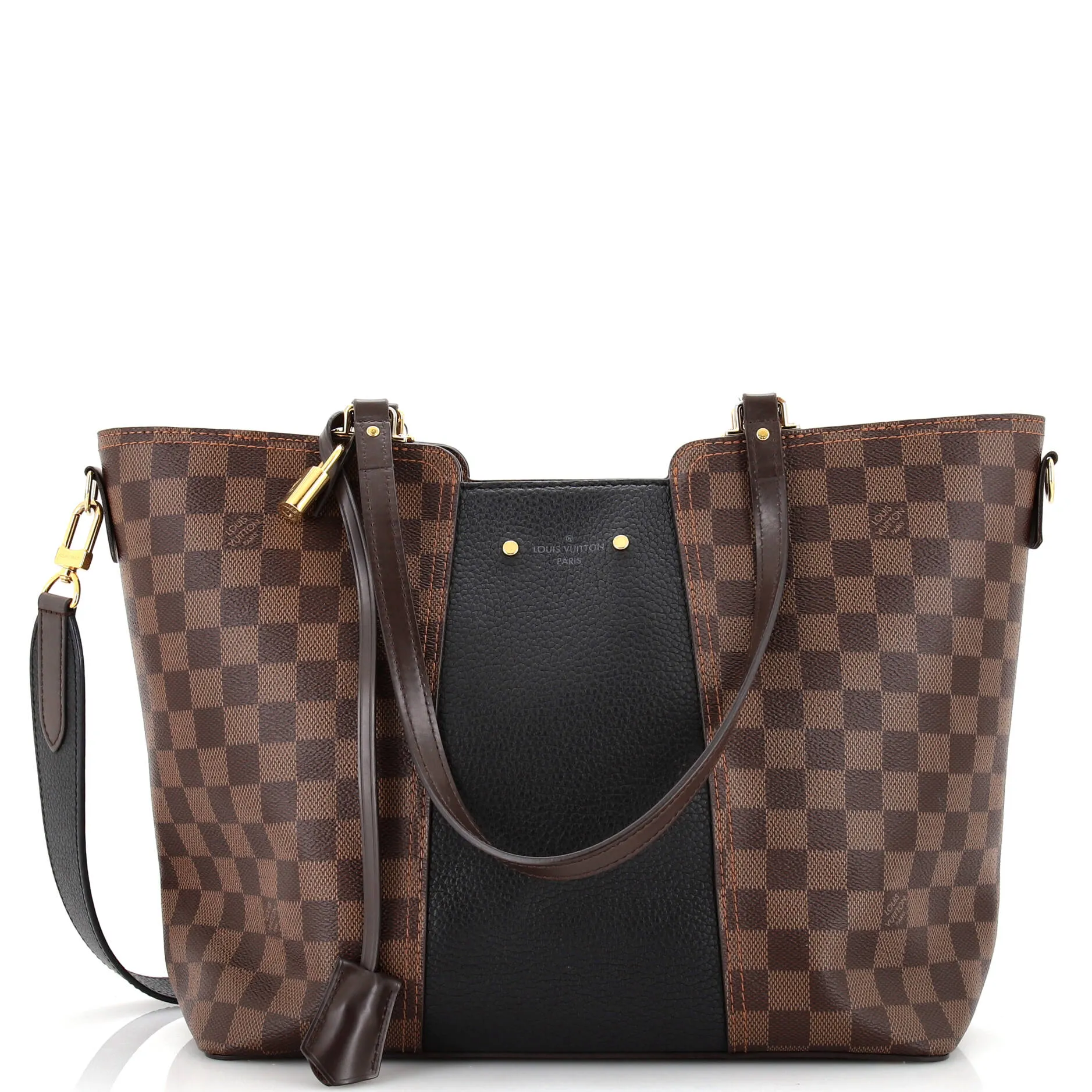 Designer Jersey Handbag Damier with Leather