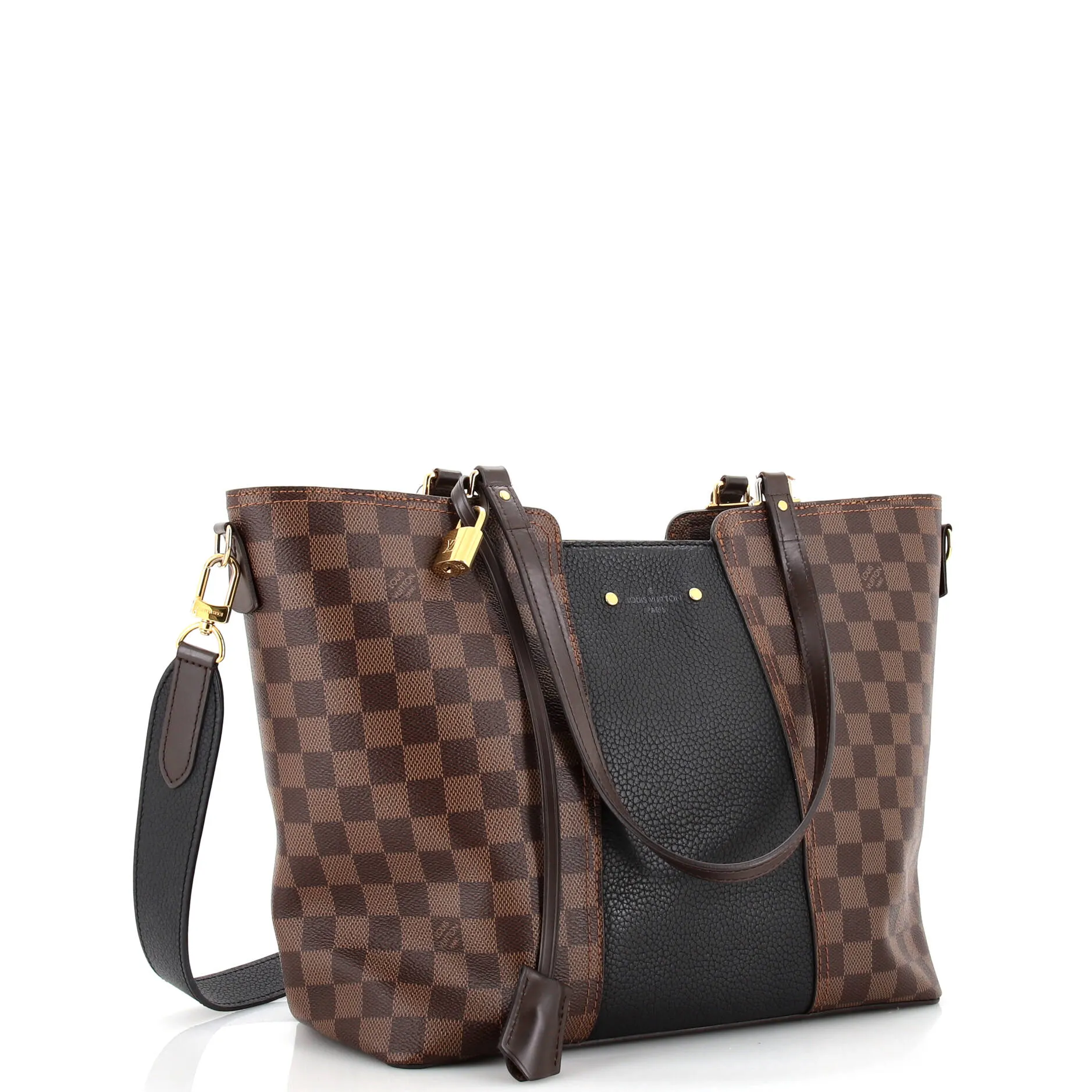 Designer Jersey Handbag Damier with Leather