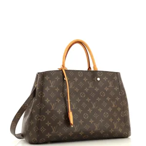 Designer Montaigne Handbag Monogram Canvas GM