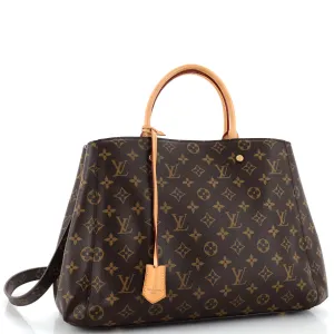 Designer Montaigne Handbag Monogram Canvas GM