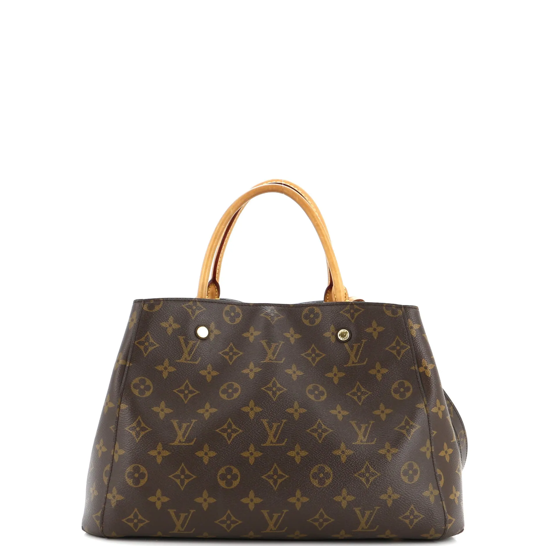 Designer Montaigne Handbag Monogram Canvas MM