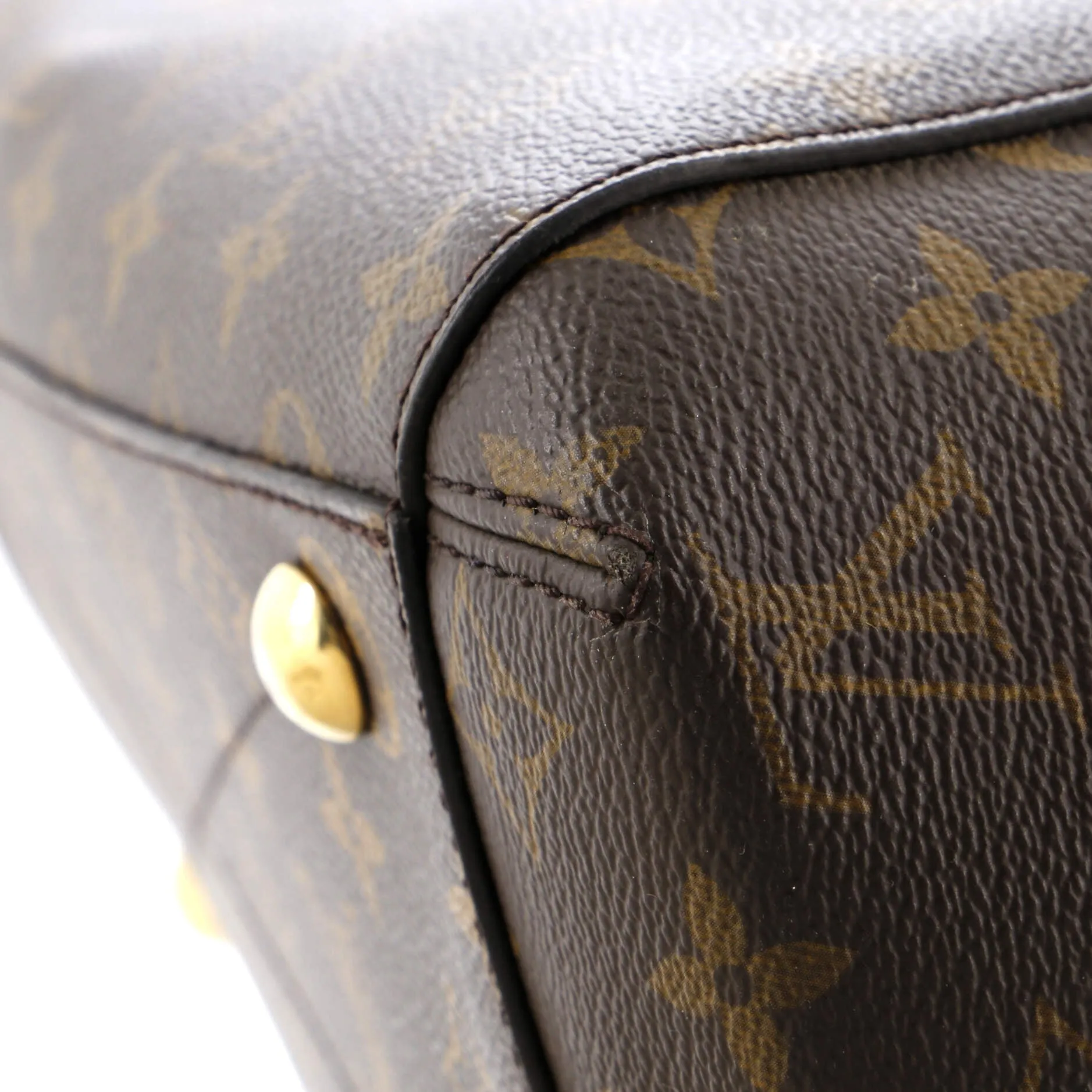Designer Montaigne Handbag Monogram Canvas MM
