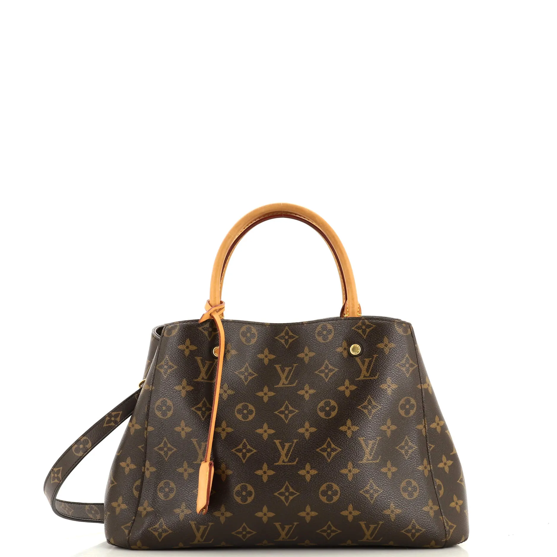 Designer Montaigne Handbag Monogram Canvas MM