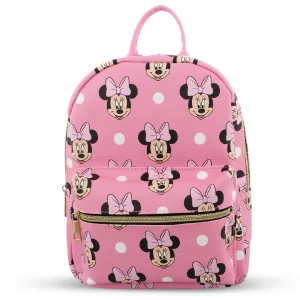 Disney Minnie Mouse with Dots Mini PU Leather Backpack Purse